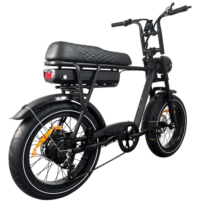 Achterkant Eb2 Fatbike Zwart