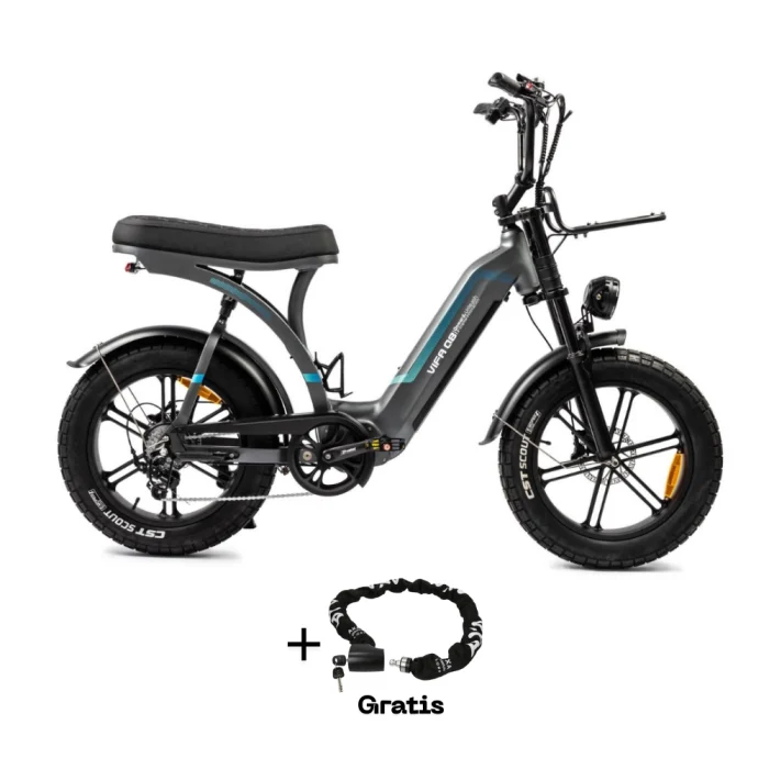 Q8 fatbike Fatbikes.nl Grijs