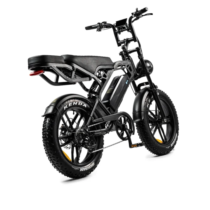 V20 Pro Zwart Fatbike achterkant